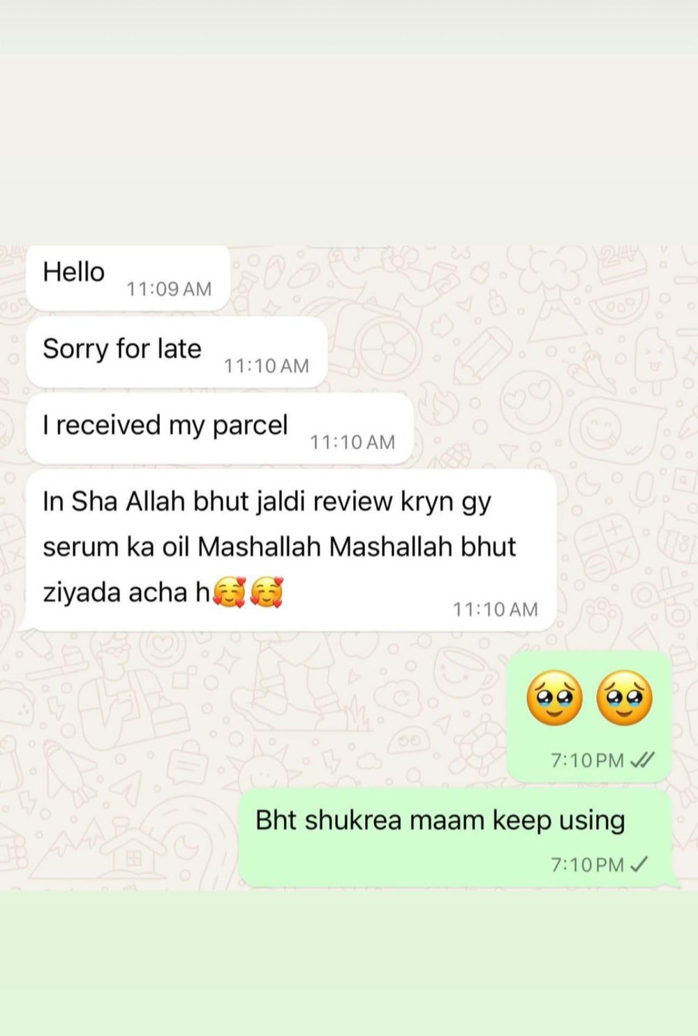 Customer review